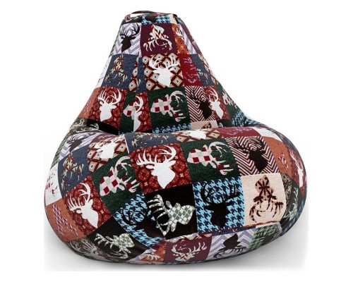 Кресло-мешок С Оленями Дарк XL