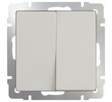 Выключатель двухклавишный без рамки Werkel Слоновая кость WL03-SW-2G-ivory
