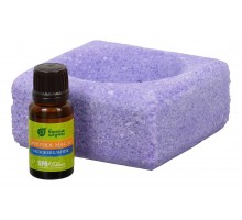 Набор из запарки для бани и соляного испарителя (10x10x5 см) Можжевельник 32482