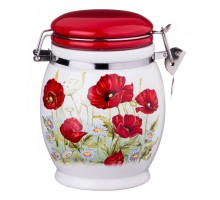 Банка для пищевых продуктов (15 см) Полевые маки 358-1091