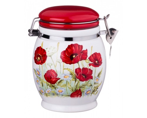 Банка для пищевых продуктов (15 см) Полевые маки 358-1091