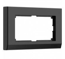 Рамка на 2 поста Werkel  WL04-Frame-01-DBL-black  (черный)