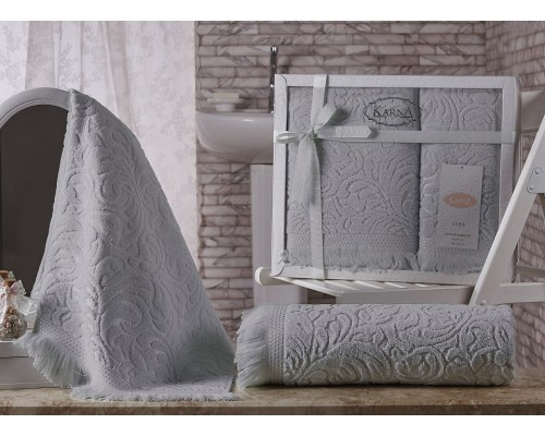 Набор из 2 полотенец для ванной (70x140 см) Esra