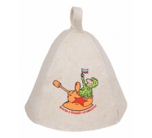 Шапка для бани универсальная Всегда в боевой готовности