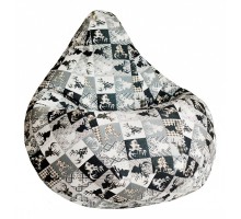 Кресло-мешок С Оленями ч/б L