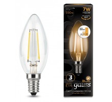 Лампа светодиодная Gauss LED Filament Candle E14 7Вт 2700K 103801107-S