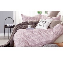 Постельное белье двуспальное Satin de' Luxe Меланж сиреневый