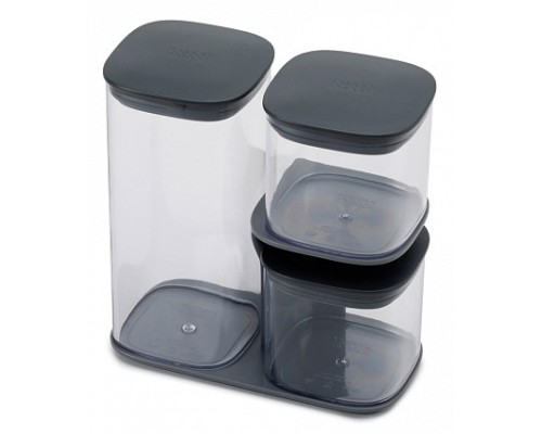 Набор из 3 банок для пищевых продуктов (21x10x21 см) Podium 81072