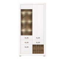 Шкаф-витрина Мальта с подсветкой REG1W2D2S