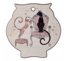 Подставка под горячее (16x16x1 см) Парижские коты 358-1755