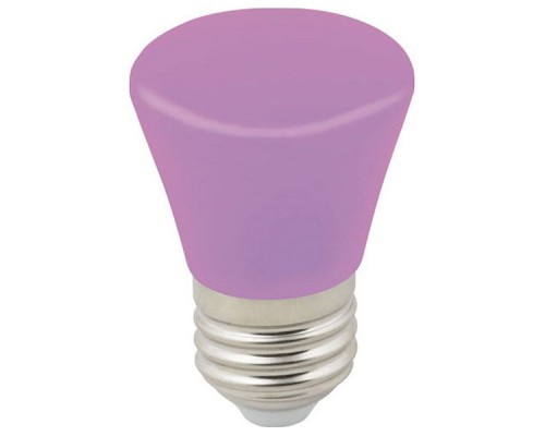 Лампа светодиодная Volpe Décor Color E27 1Вт K LED-D45-1W/PURPLE/E27/FR/С BELL