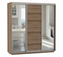 Шкаф-купе Экспресс Медиум (2 зеркала) Трио 2400x600x2200