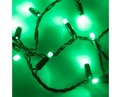 Гирлянда нить [10 м] String ARD-STRING-CLASSIC-10000-BLACK-100LED-STD GREEN (230V, 7W)