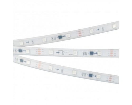Лента светодиодная Arlight SPI-5000P-5060-30 12V Cx3 RGB (12mm, 7.2W/m, IP66) 026370(2)