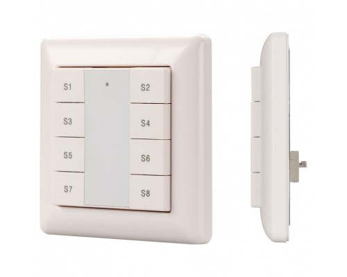 Панель-диммера клавишная накладная Arlight Intelligent DALI-223-1G-8SC-IN (BUS)