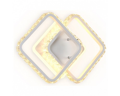 Накладной светильник Ambrella Ice 5 FA275 SWH белый песок LED 3000K+6400K 26W 340*200*70