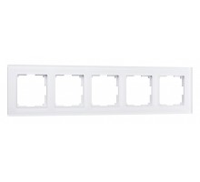 Рамка на 5 постов Werkel Favorit (белый матовый) W0051105