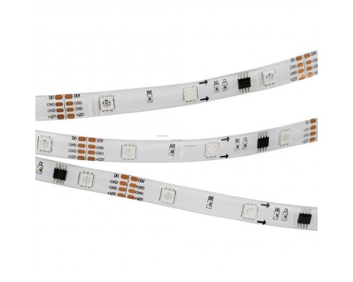 Лента светодиодная Arlight SPI-5000SE-5060-30 12V Cx3 RGB-Auto (10mm, 6.5W/m, IP65) 022183(1)