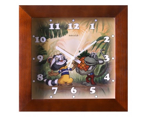 Настенные часы (31x31 см) Крошка енот ДС - 2АА28 - 425