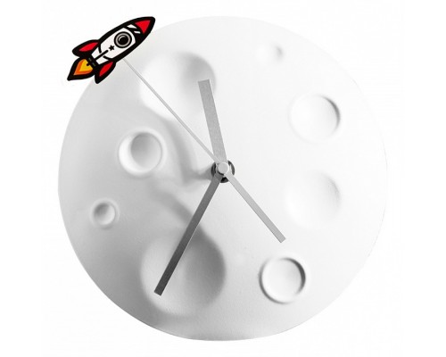 Настенные часы (20 см) Rocket Moon SK CLOCKMOON1