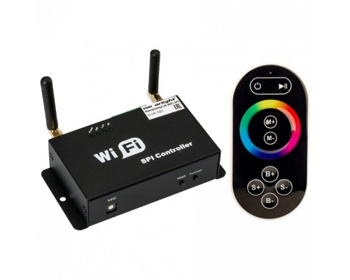Контроллер-регулятор цвета RGB с пультом ДУ Arlight LN-WiFi LN-WiFi-SPI (5/24V, ПДУ)