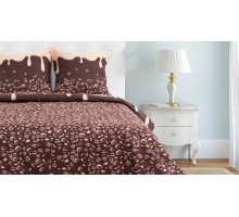 Постельное белье полутораспальное Кофе