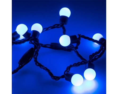 Гирлянда нить [10 м] Ball ARD-BALL-CLASSIC-D17.5-10000-BLACK-100LED BLUE (230V, 7W)