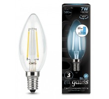 Лампа светодиодная Gauss LED Filament Candle E14 7Вт 4100K 103801207-S