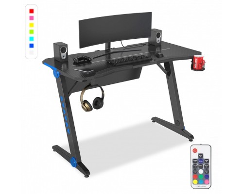 Стол компьютерный CS-GTIZ-BK-CARBON-RGB