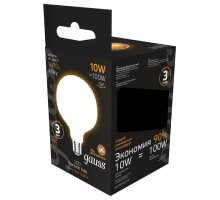 Лампа светодиодная Gauss Filament E27 10Вт 3000K 187202110