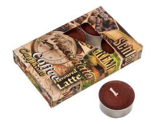 Набор из 6 свечей ароматических (4x2 см) Кофе 348-492