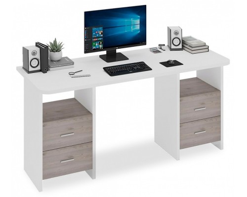 Стол письменный Домино Lite СКЛ-Прям160Р+2ТЯЛ