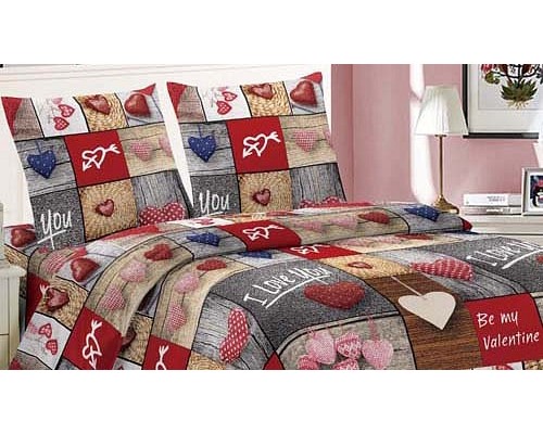 Постельное белье евростандарт Мако-сатин Beloved