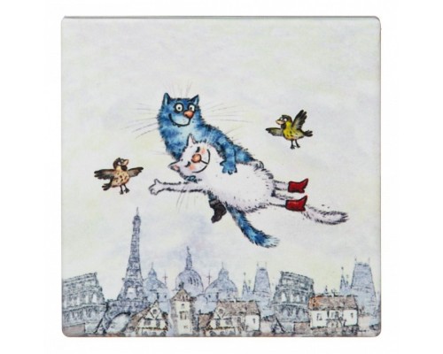 Подставка под горячее (10x10 см) Blue cats 229-542