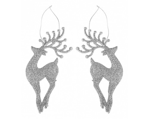 Набор из 2 елочных игрушек Олени 858-154