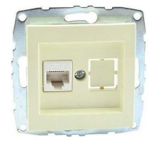 Розетка Ethernet RJ-45 без рамки Mono Electric Despina / Larissa 500-001705-125