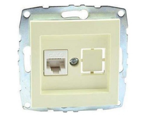 Розетка Ethernet RJ-45 без рамки Mono Electric Despina / Larissa 500-001705-125