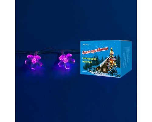 Гирлянда с насадками Uniel Сакура розовая ULD-S0700-050/DTA PINK IP20 PINK SAKURA