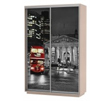 Шкаф-купе Экспресс Фото Дуо Ночной Лондон 1200x600x2200