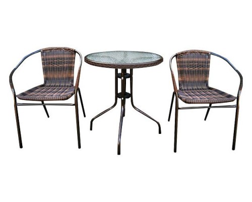 Набор уличный TLH-037B/060RR-D-60 Brown 2Pcs