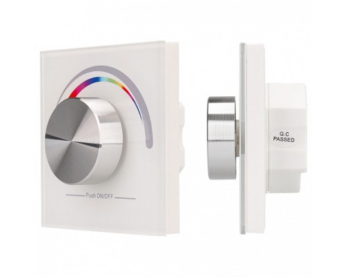 Панель-регулятора цвета RGB роторная встраиваемая Arlight Rotary SR-2836-RGB White (3V,RGB,1зона)