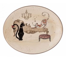 Блюдо декоративное (31.5x25.5x3 см) Парижские коты 358-1742