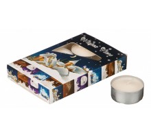 Набор из 6 свечей декоративных (4x2 см) Зимний пейзаж 348-442