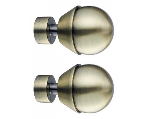 Набор из 2 наконечников для карнизов Шар в оправе