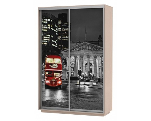 Шкаф-купе Экспресс Фото Дуо Ночной Лондон 1600x600x2200