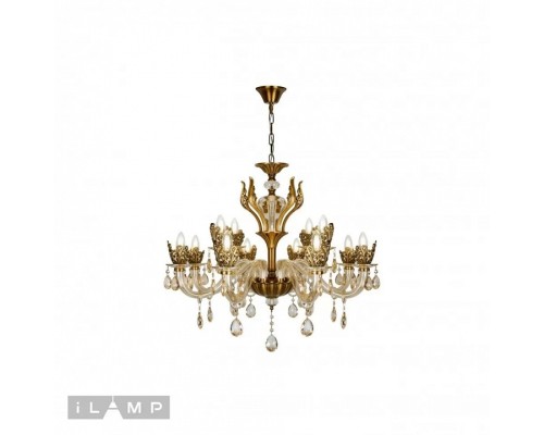 Подвесная люстра iLamp Asia 61078-8+4 BR