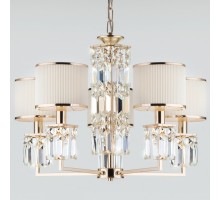 Подвесная люстра Eurosvet Zaffiro 10129/5 золото/прозрачный хрусталь Strotskis Smart (10099/5)