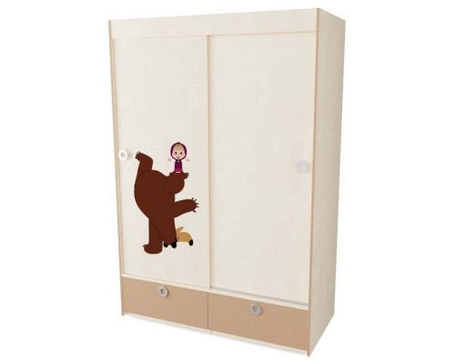 Шкаф-купе Маша и Медведь Happy Days