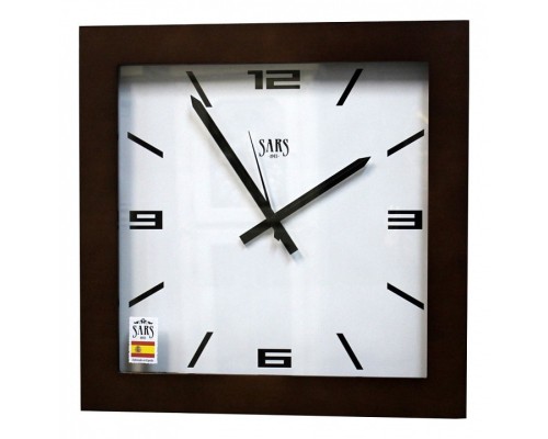 Настенные часы (45x45 см) Sars 0195 Dark Walnut
