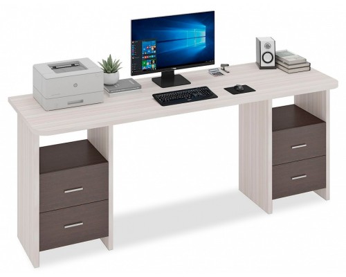 Стол письменный Домино Lite СКЛ-Прям190Р+2ТЯЛ